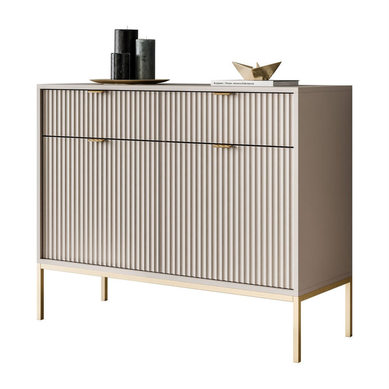 104cm Sideboard, Cashmire/Gold