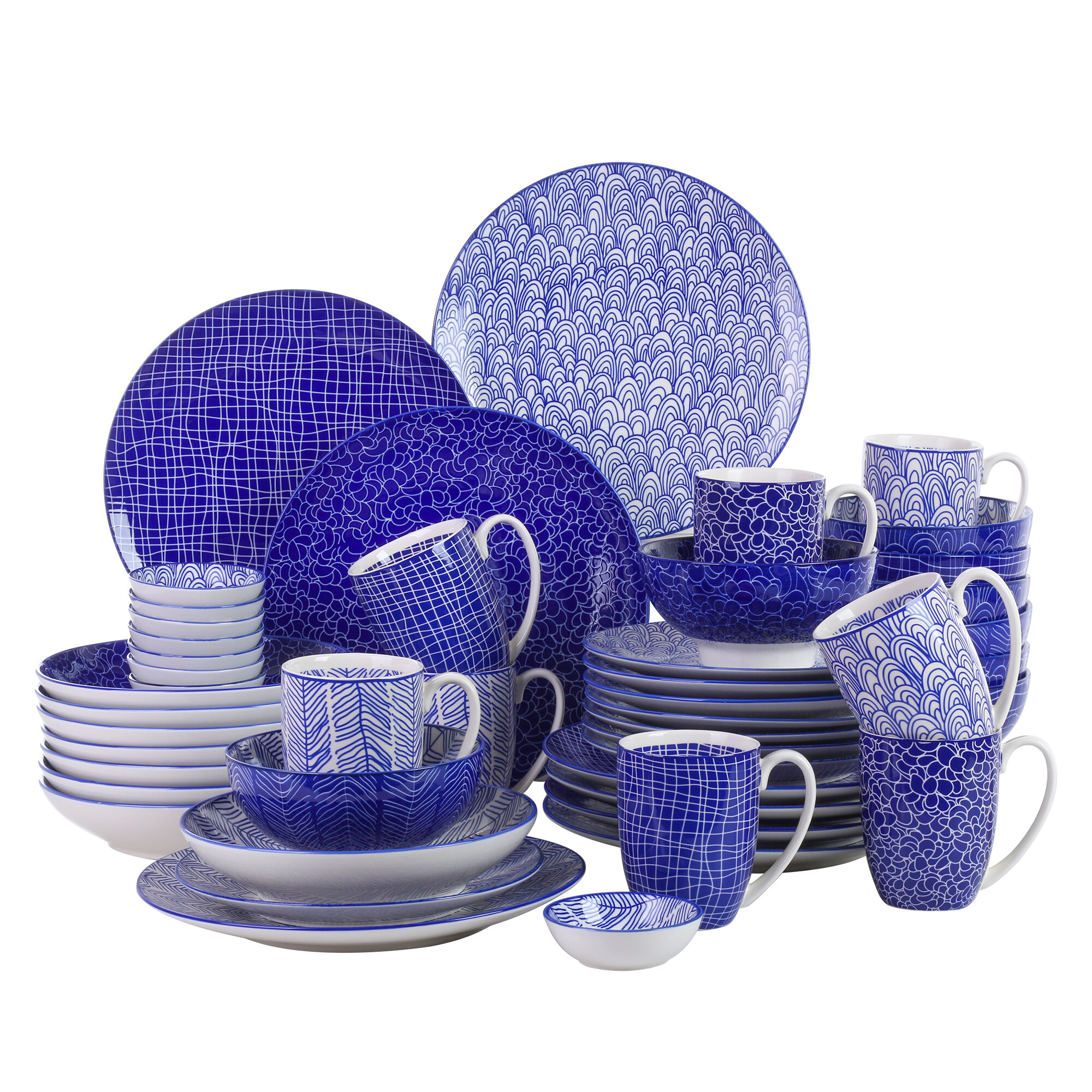 Orren Ellis Vancasso Porcelain China Dinnerware Set - Service for