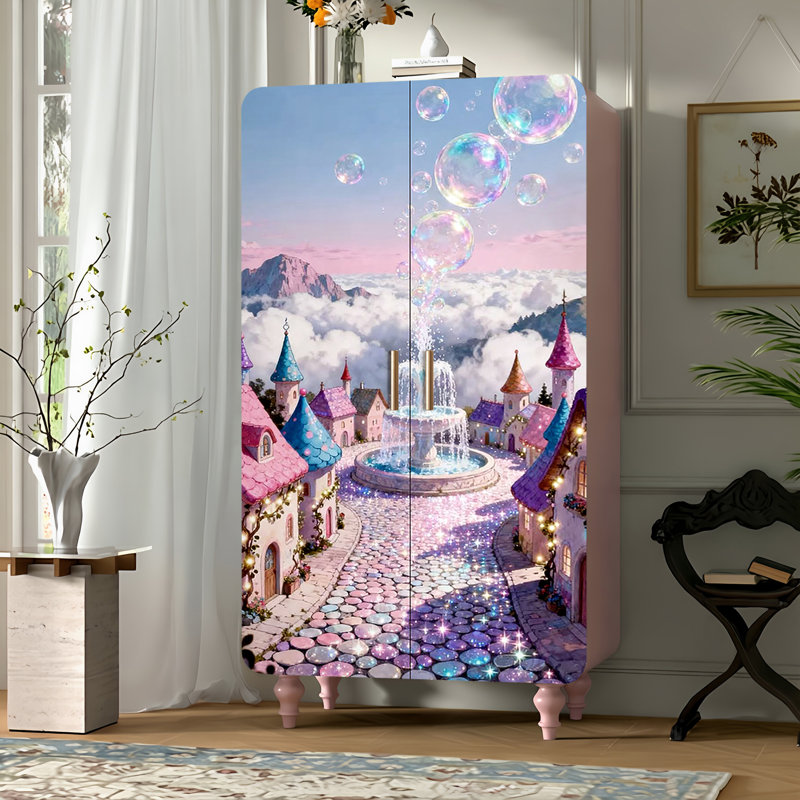Garde-robe indépendante à portes françaises double