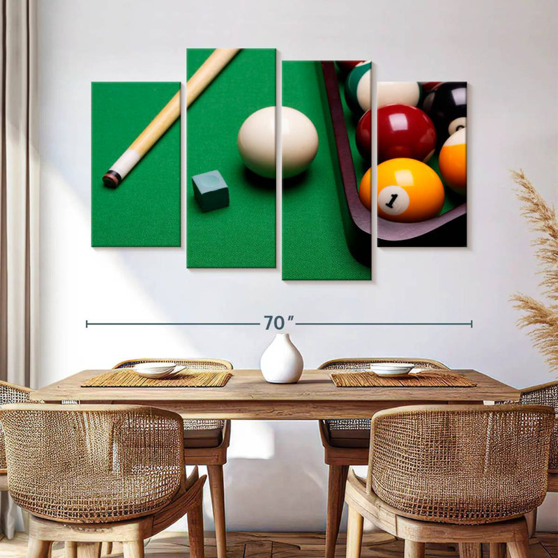 Équipement de billard Senne, H 42 po x l 68 po