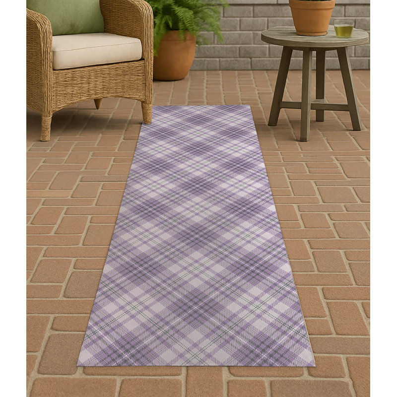 Tapis extérieur antidérapant Chinny, Tapis de couloir 2 pi 6 po x 8 pi