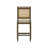 Wood Cane Back Counter Height Stools With Upholstered Seat-1329538113