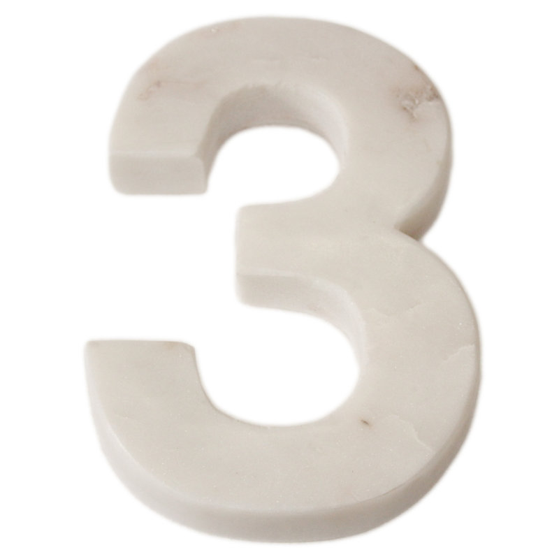 Bloc de lettre marbre helvetica Rania, 3