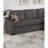 Modern L-shaped Sectional, Solid Wood + Plywood, Cup Holders, Storage Ash Black Convertible 4 Seat, Reversible Chaise With & Pillows-408237293