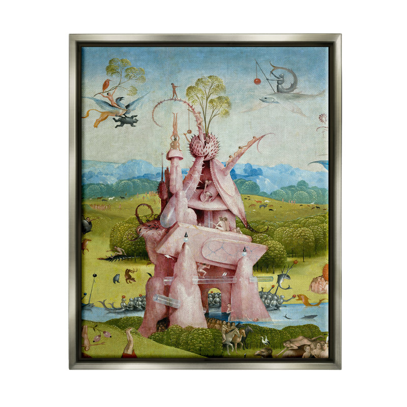 Garden Of Earthly Delights Left Panel Detail by One1000paintings - Painting on Canvas, 31" H x 25" W x 1.7" D