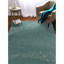 Tapis bleu turquoise tissé à la machine