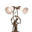 17" High Gray Tiffany Pond Lily 2 Light Trellis Girl Accent Lamp