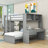 Asgun Wood Bunk Bed with Shelves,Desk and Drawer-822469660-872013288