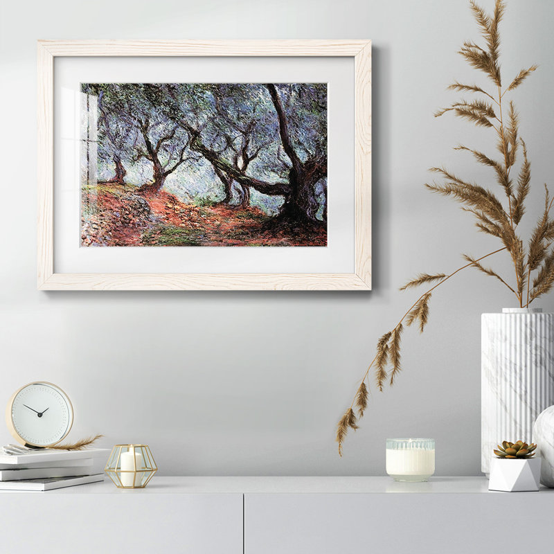 Bosquet d'oliviers à Bordviera, 1884, H 26 po x l 38 po x P 1,5 po, Blanc