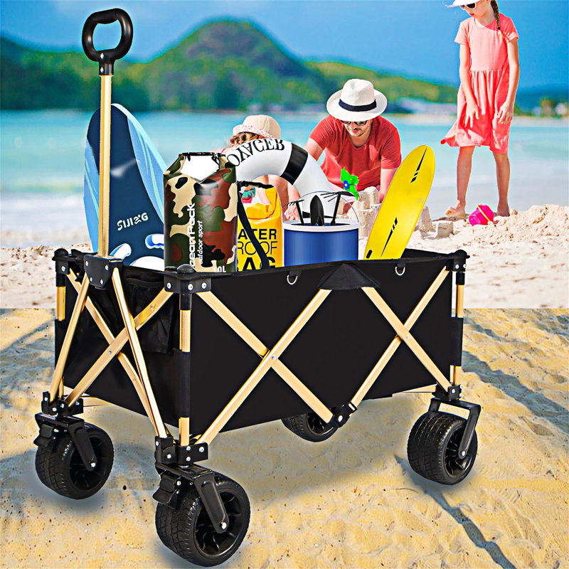 Folding Wagon Cart With Big Wheels