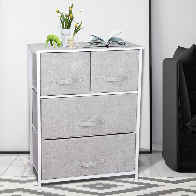 Flemingdon Iron 59.99cm W 4 - Drawer Chest of Drawers