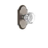 Grandeur Arc Plate Passage with Chambord Crystal Door Knob