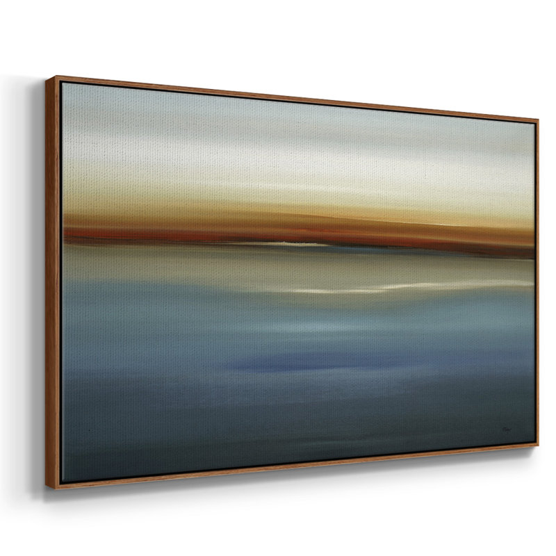 «Beside the Blue II», reproduction sur toile tendue, H 25 po x l 17 po x P 2 po, Noyer