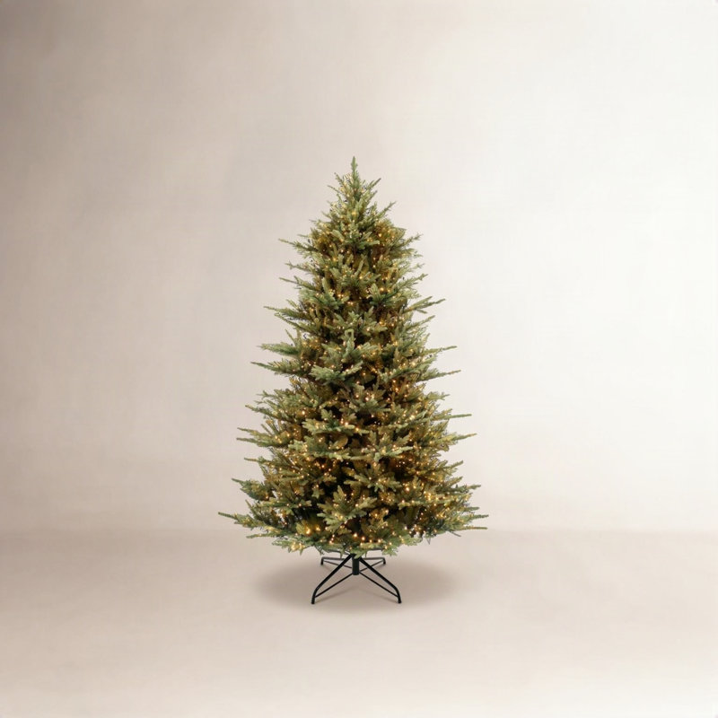 Sapin de Noël pré-éclairé, H 9 pi