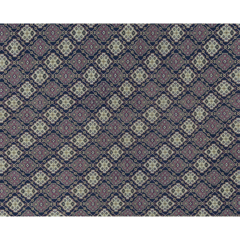 Tapis noir et rouille de haute qualité noué à la main