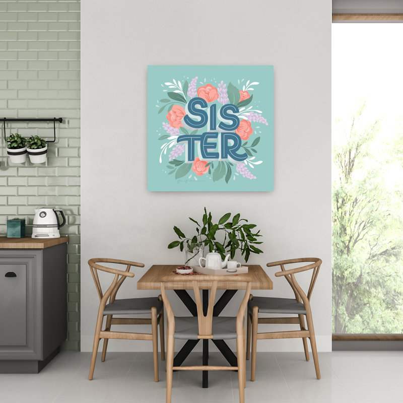 Art contemporain Sister, H 32 po x l 32 po
