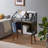 Metal 34.53'' H Media Shelves