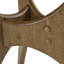 Table d'appoint triangulaire avec plateau - pieds en placage de bois brun et contreplaqué uniques-693042098