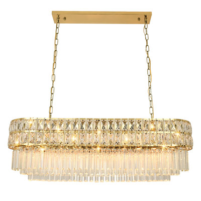 Lustre gradué à niveaux 10 lumières Anber