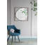 Miroir mural Addison avec cadre en métal doré et silhouette abstraite