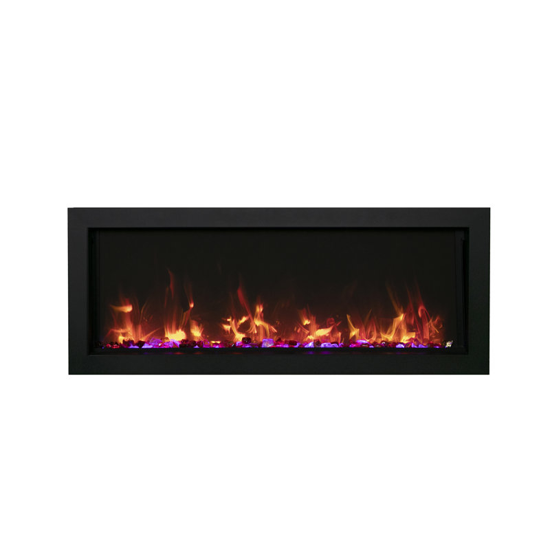 Remii 55" Black Wall Mounted Electric Fireplace