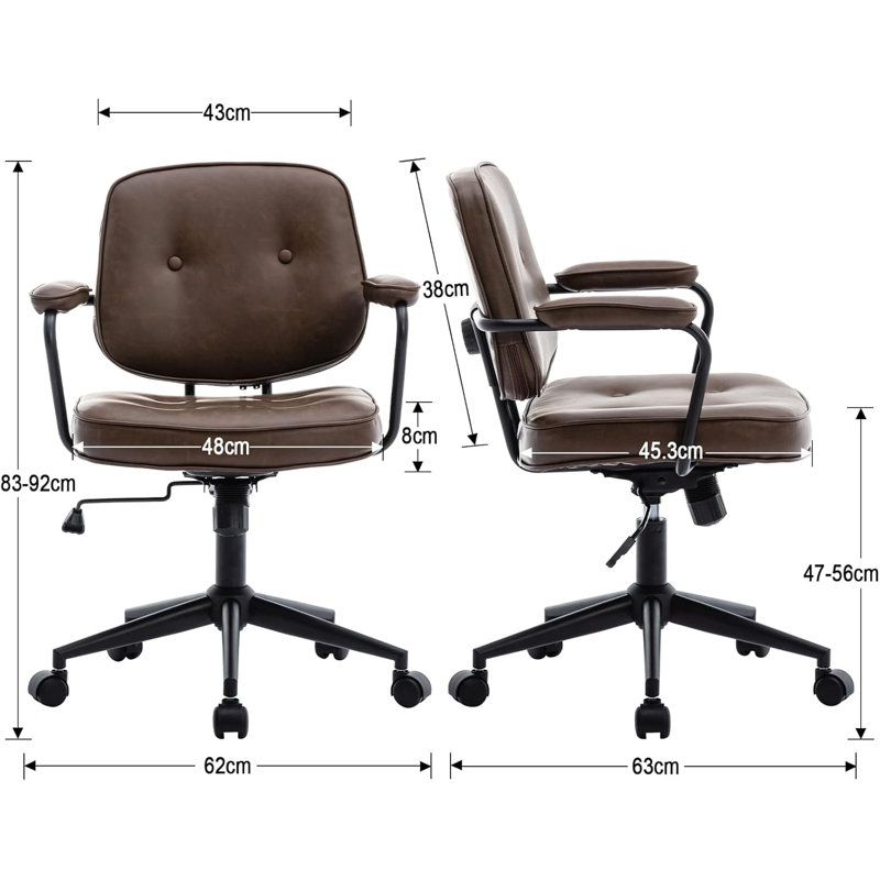 Alizandra Office Chair, Brown