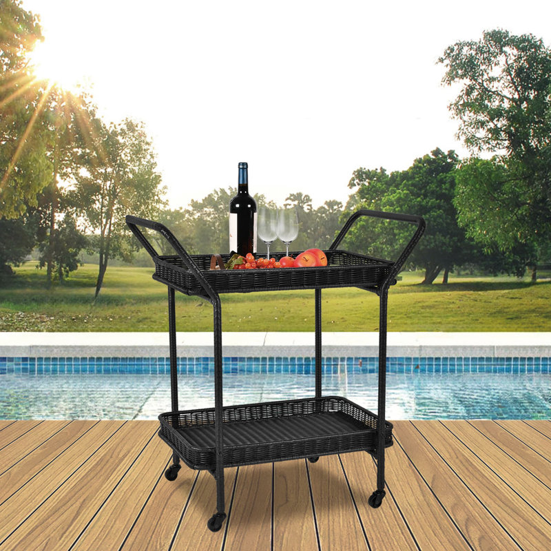 Warba Bar Cart, Black