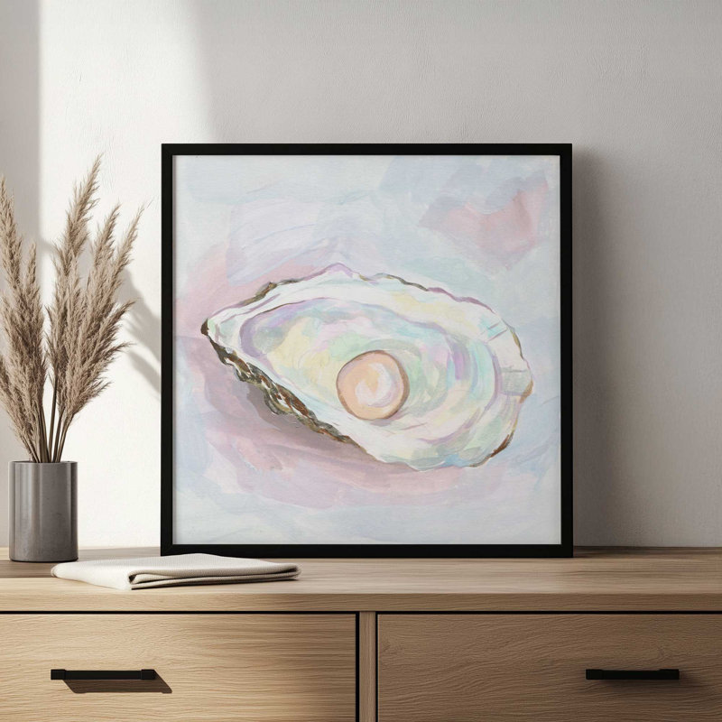 «Silent Opal I» par Melissa Wang, reproduction d'art, H 36 po x l 36 po, Impression sur cadre ouvert sans papier mat, Doré