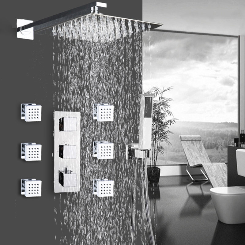 Thermostatic All-In-One Kit with Rough in-Valve