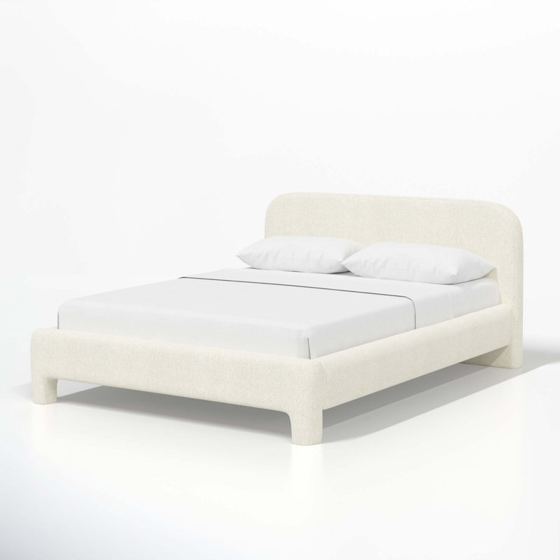 Illy Upholstered Standard Bed, California King, Milsap Canvas Sustain® Tweed