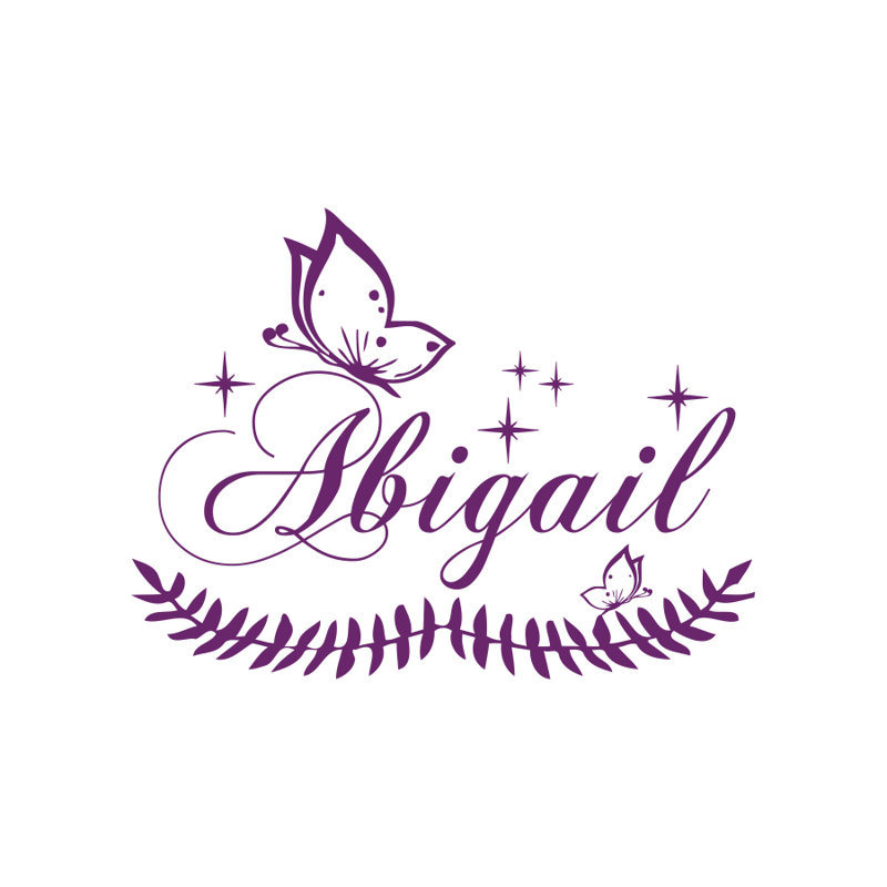 Adhésif décoratif nom personnalisé, Oui, Violet