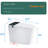 Modern Bathroom Smart Toilet - Auto Open/Close Seat, Foot Sensor, Night Illumination, White With Bidet Open/Close, Function,