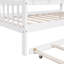 Lit simple avec lit gigogne et base de lit avec tablette-312265486