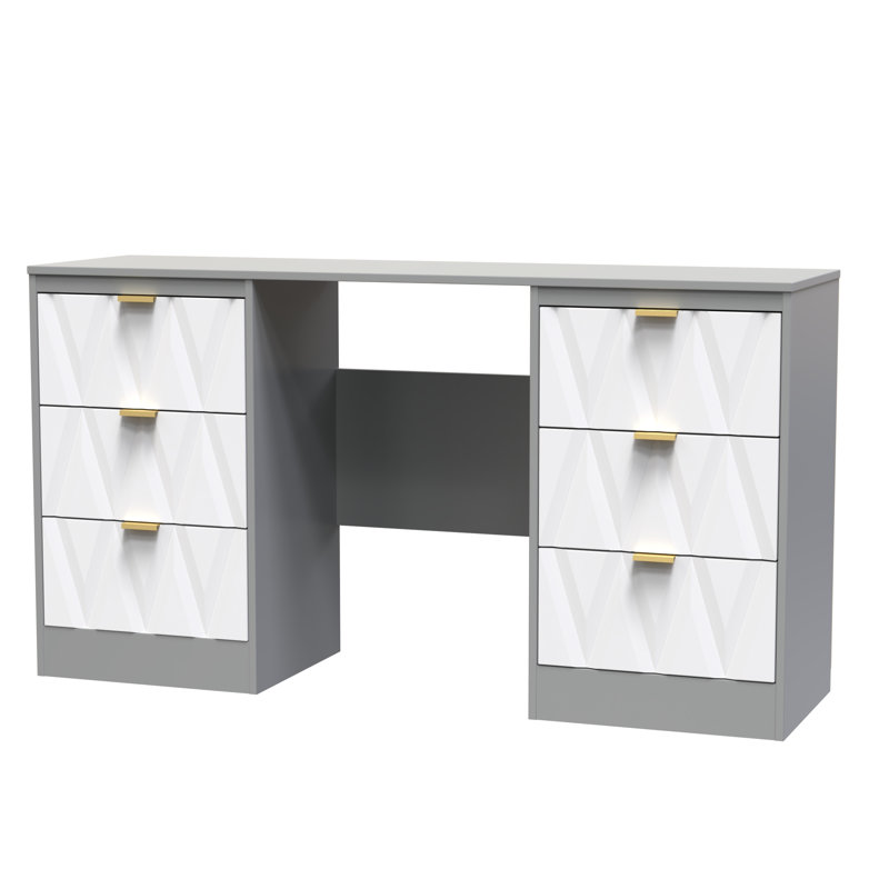 Dressing Table, White Matt/Dusk Grey