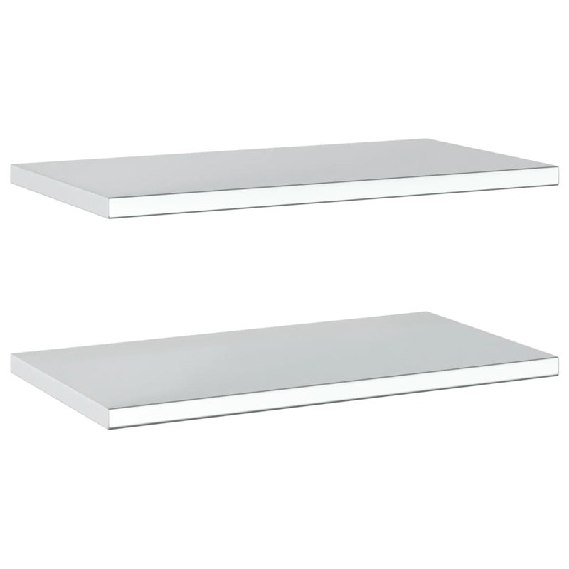 Roheel Stainless Steel Bracket Shelf, Silver, 3cm H x 75cm W x 40cm