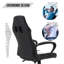 Fauteuil de jeu ergonomique avec siège lombaire et chaise de bureau ergonomique-407047954
