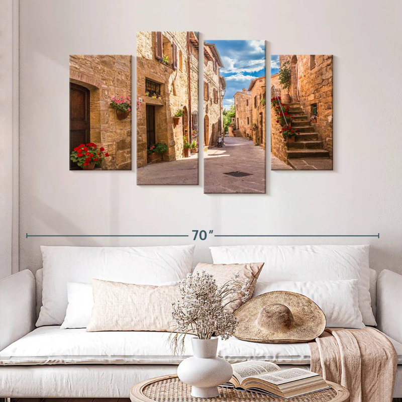 Nicci Rustic Tuscan Street, H 32 po x l 52 po