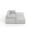 Canapé-lit modulaire en chenille 4 pièces 77,2 po avec 2 repose-pieds-132202718