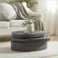 Table basse moderne rotative noire Sonoma pour le salon, peu encombrante