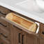 Meuble-lavabo simple en bois massif 42 po Tidworth avec plateau en quartz blanc 1,5 po-2050464237-2053305212