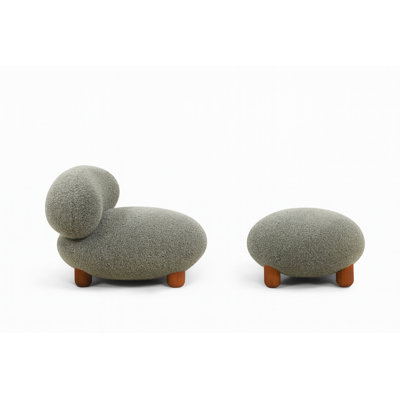 Méridienne et repose-pieds Pebble