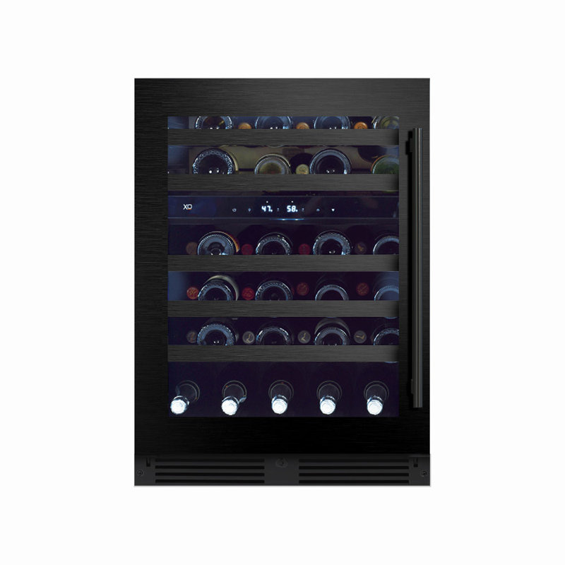 XO Appliance 24'' 46 Bottle Dual Zone Built-In Wine Refrigerator, Left Handed