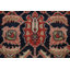 Tapis de couloir turc floral bleu marine / rouge / ivoire / vert clair noué à la main de conception unique 2 pi 11 po x 11 pi 8 po Ziegler