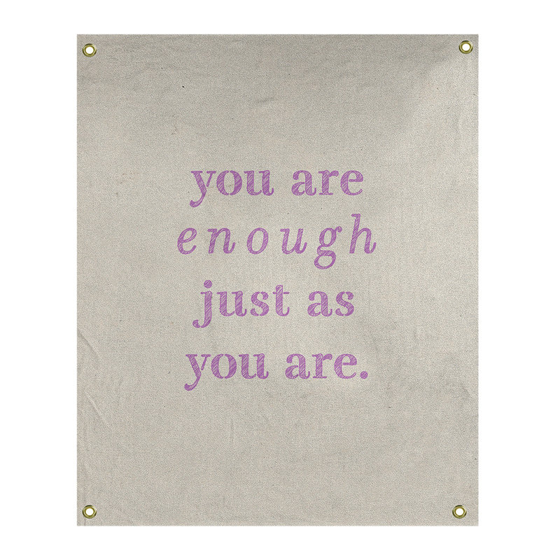 En polyester, vous êtes assez tapisserie quot, H 36 po x l 26 po, Blanc / violet