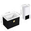 Meuble-lavabo de salle de bain moderne avec lavabo en céramique et tiroir latéral
