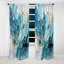 Charm glacier bleu et blanc - rideau formes abstraites - rideau occultant - 1 panneaux-107523073