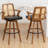 Modern Swivel Upholstered Cane Back Counter & Bar Stools-1726247019-1726247014