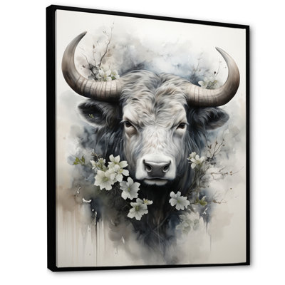 Champetres, art asiatique, vache Sumi IV