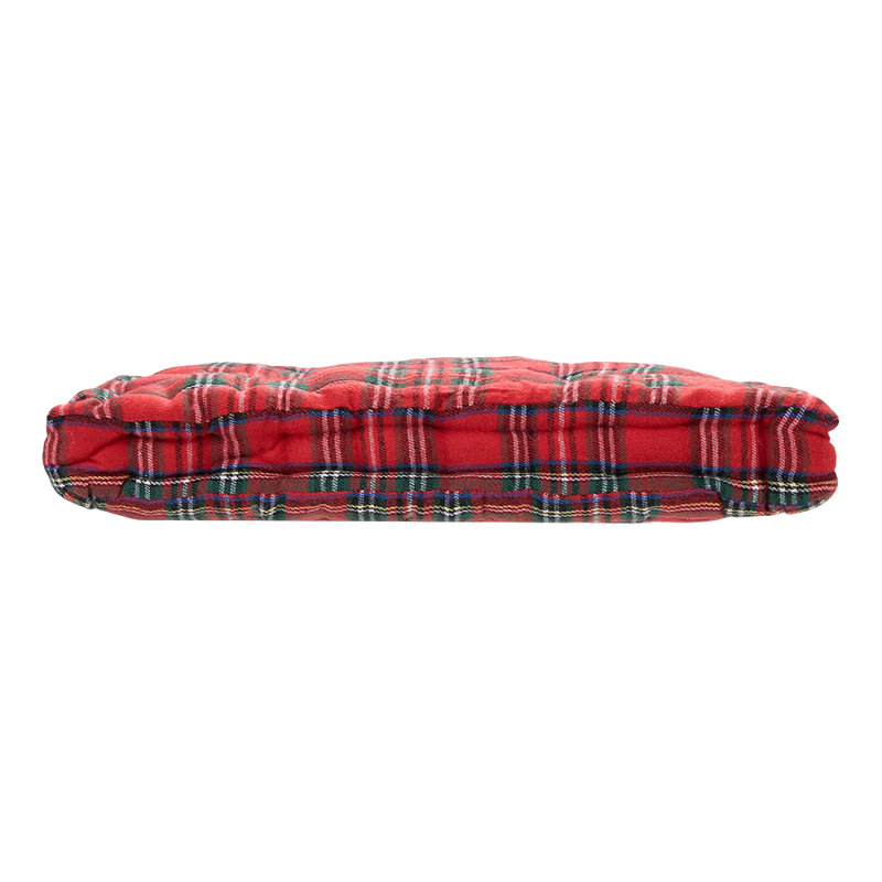 Checkered Chair Cushion with PP Cotton Filling