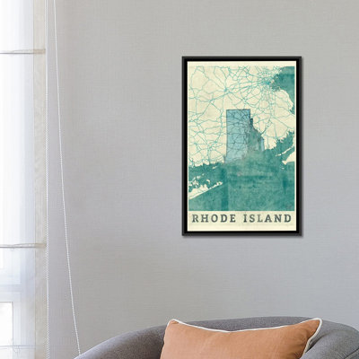 " Rhode Island Map " by Hubert Roguski